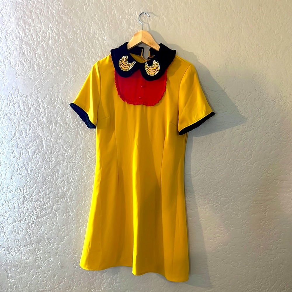NWT The Moon Banana Vintage Look Collared Dress